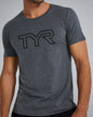 TYR Men's Ultrasoft Lightweight Tri Blend Tech Tee - Big Logo