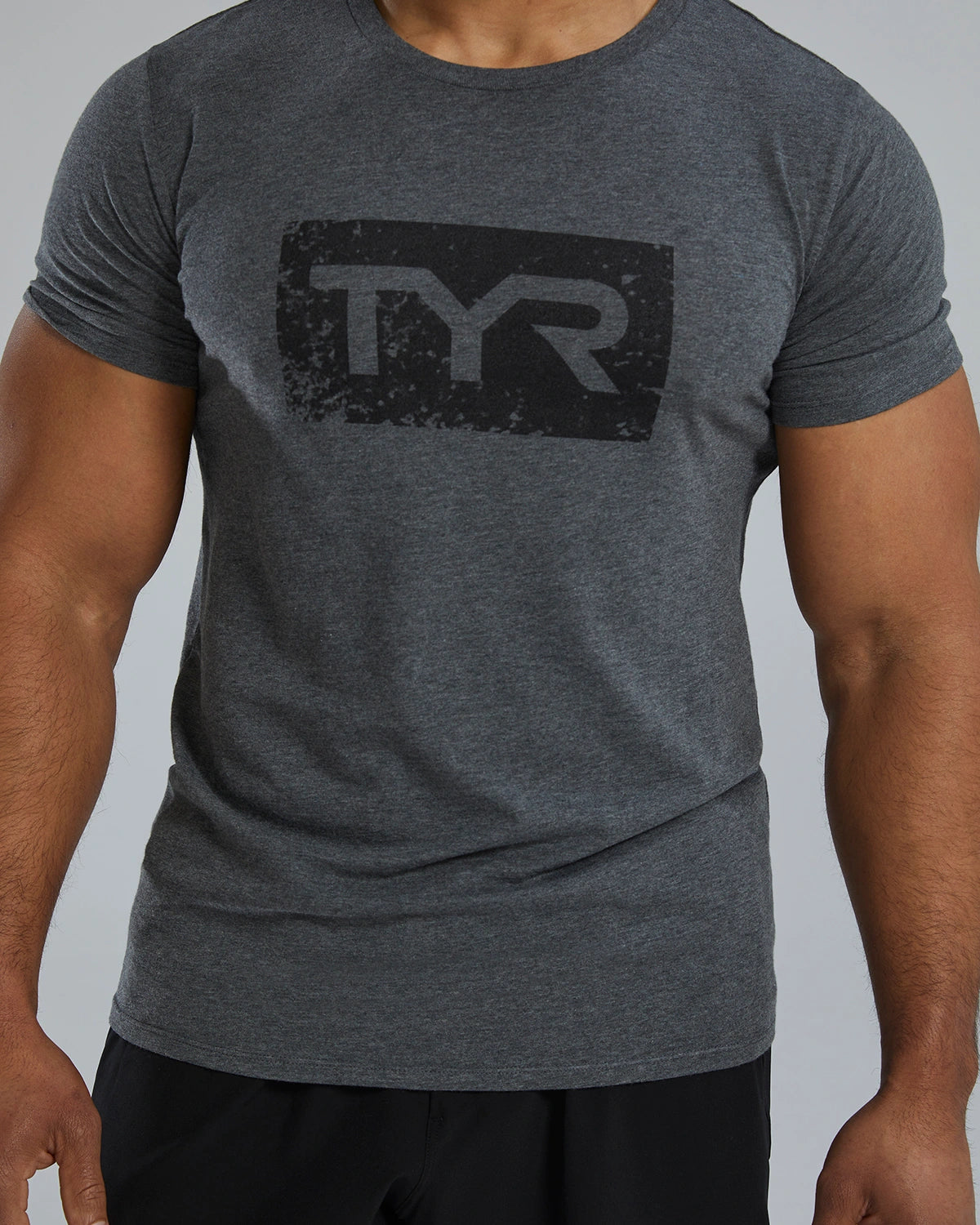 TYR UltraSoft Men's Short Sleeve Graphic Tee Distressed TYR Brick