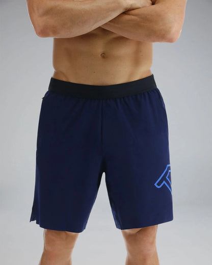 TYR Hydrosphere™ Men's Lined 7" Unbroken Big Logo Shorts - Solid